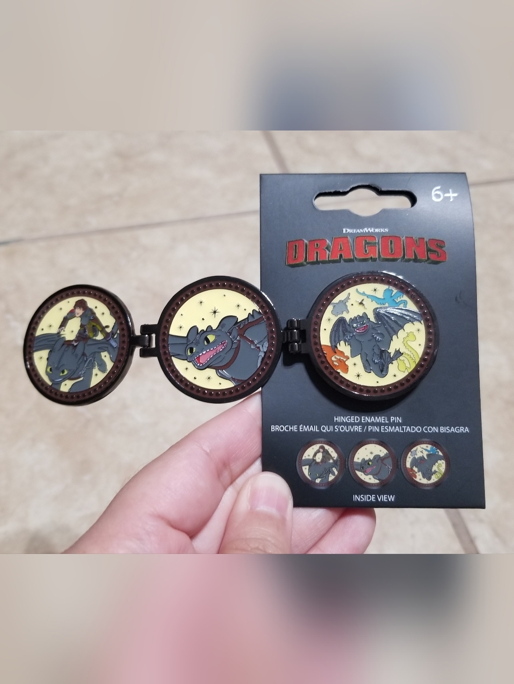 DreamWorks How To Train Your Dragon Hinged Enamel Pin